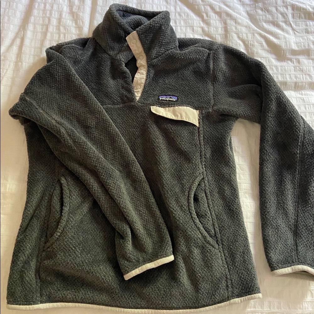 Patagonia Re-Tool Snap-T Fleece Pullover- Grey